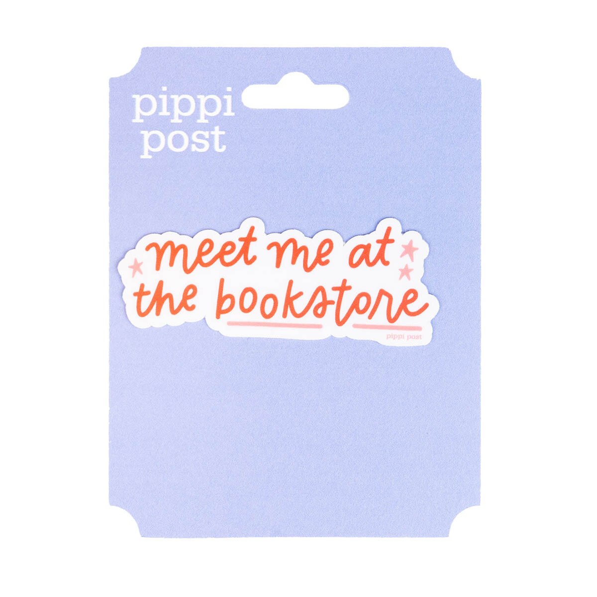 Meet Me at the Book Store Script Sticker